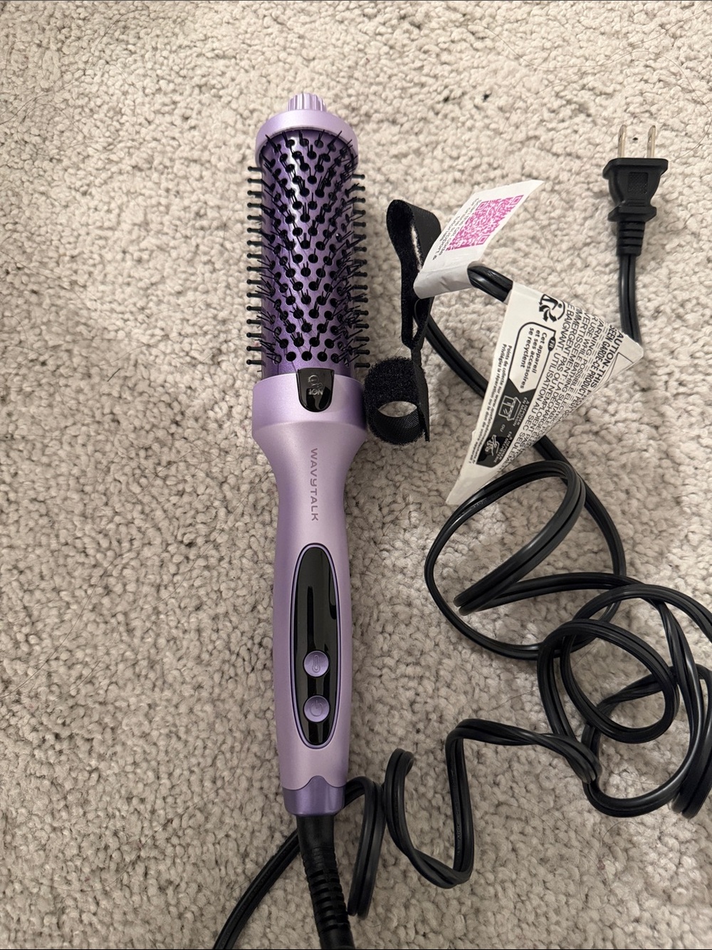 WAVETALK Lavender Hot Air Styling Brush - One-Step Volumizer